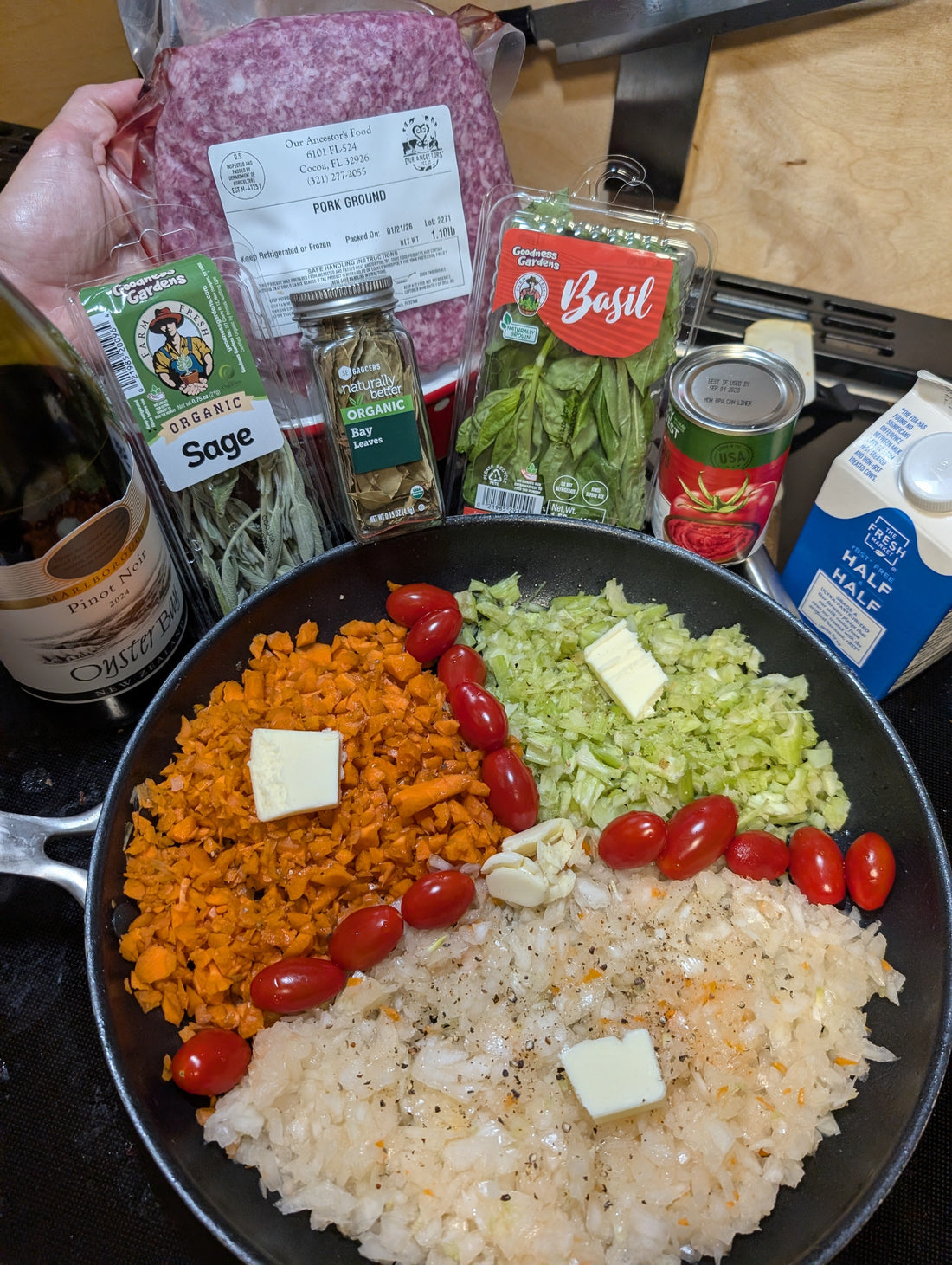 Ground Pork Bolognese