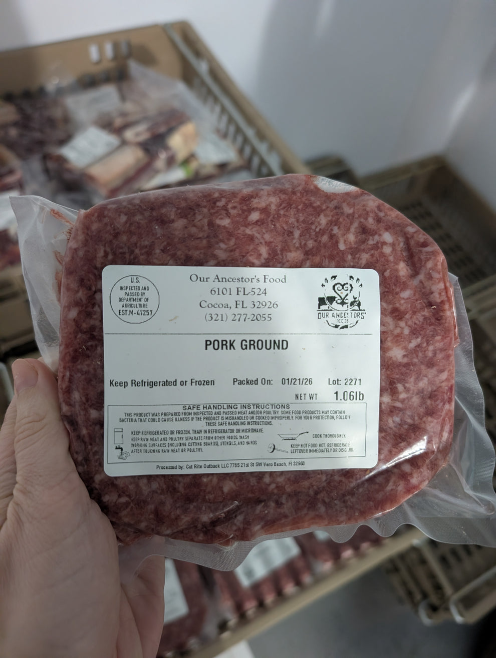Pasture-raised ground pork